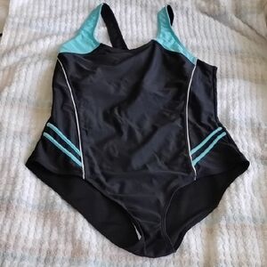 Black and Blue Women's Swimsuit
